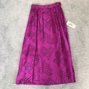 Susan Burrowes Vintage 80’s Dead Stock Print Skirt